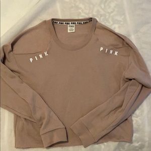 Pink by VS open-shoulder crewneck -M